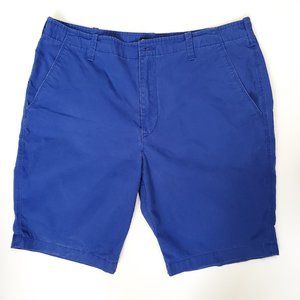 Men's Express Bold Royal Blue Chino Shorts, Sz 36